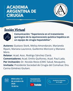 Flyer: Próxima Sesión Virtual: 14 de octubre