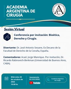 Flyer: Próxima Sesión Virtual: 28 de octubre